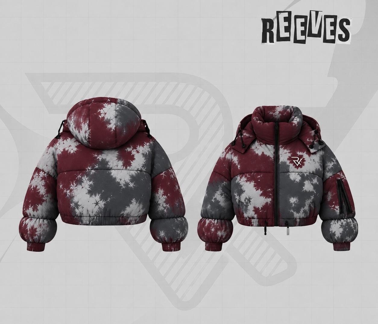 REEVES Glacier Fade Puffy Hoodie