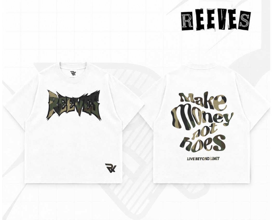 Make Money Not Hoes - (White) Camo Shirt